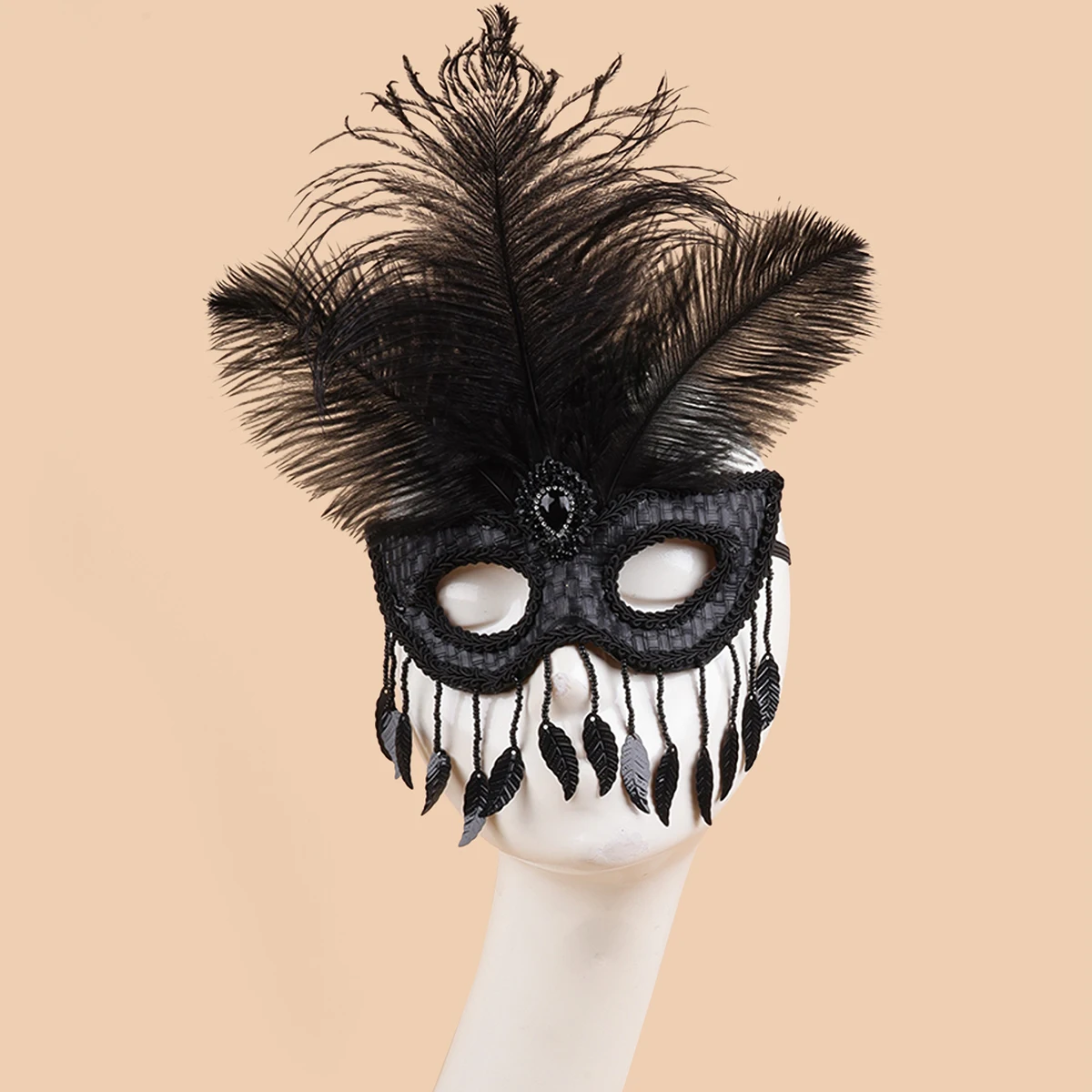 

Сексуальная маска с перьями на Хэллоуин и съемной маской со стразами для вечеринки - размер для взрослых