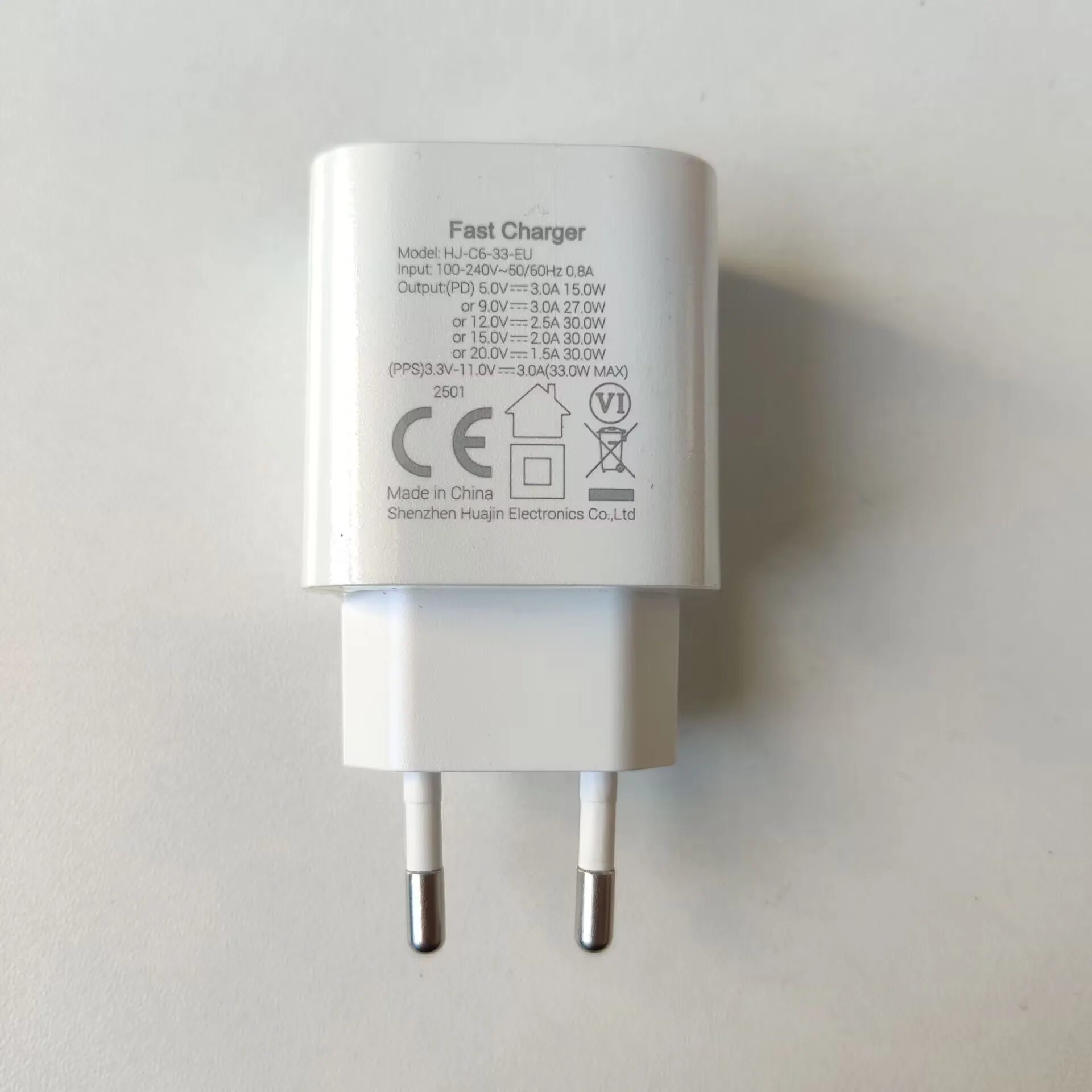 Szybka ładowarka podróżna EU + kabel USB Type-C do Type-C 33W do telefonów Blackview BV8800 BL8800 BV9900 BV9300 PRO — zdjęcie 3