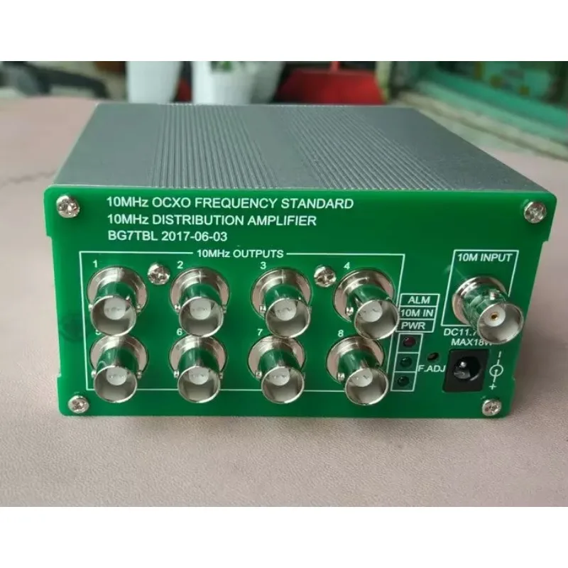 BG7TBL 10MHz OCXO Frequency Standard, 8 Channel Output Distribution Amplifier for GPSDO & Laboratory Test