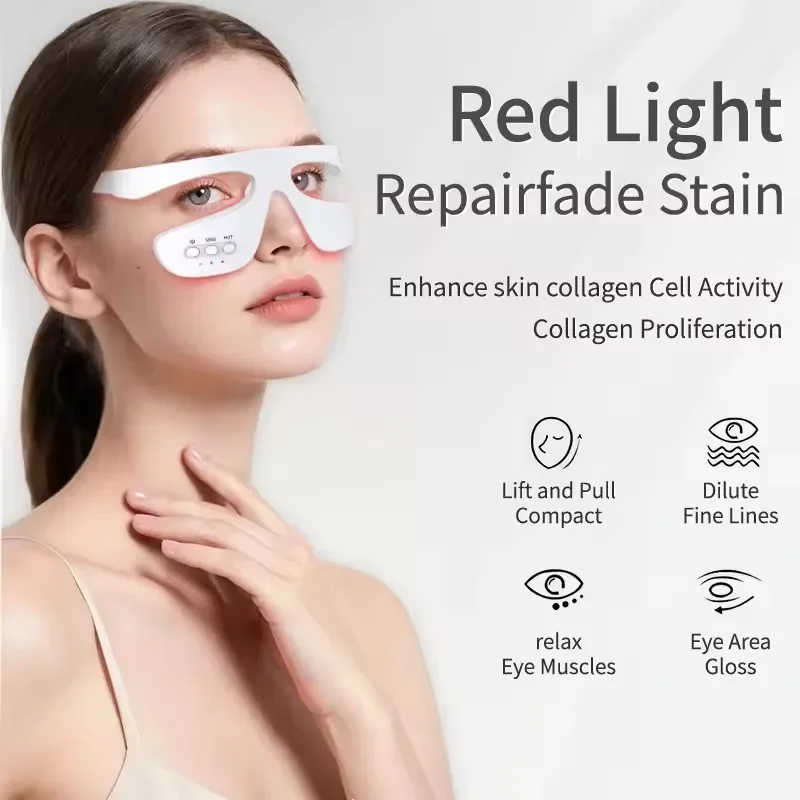 ثلاثية الأبعاد مدلك العين مكافحة الشيخوخة العين مدلك عيون التعب الإغاثة الاسترخاء تخفيف الهالات السوداء EMS العناية بالعين تدليك حقيبة العين إزالة #3