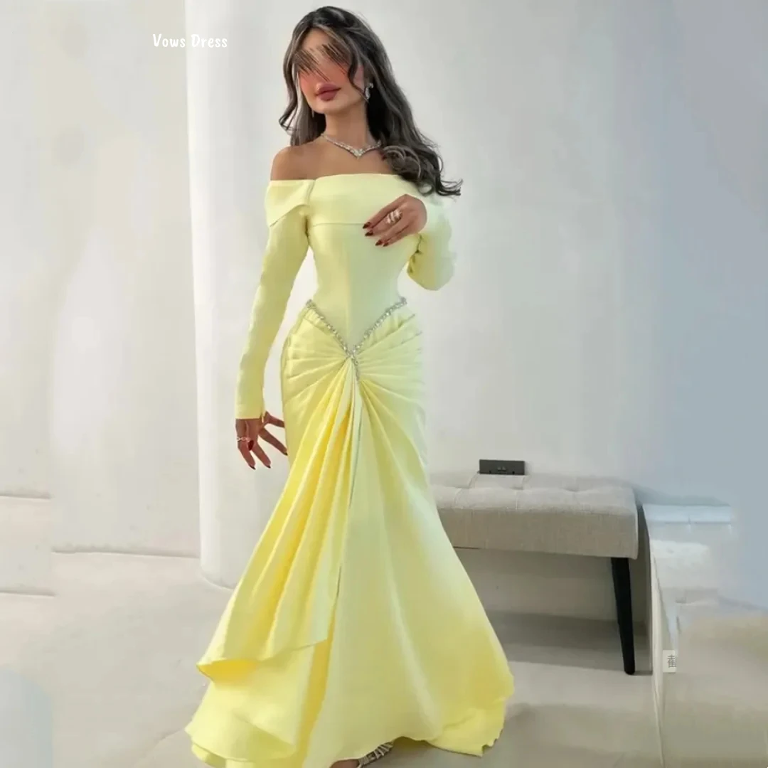 새틴 천 볼 가운 맞춤 제작 고급 프롬 드레스 2025 이브닝 드레스 여성 우아한 고급 캔들 펄 로브 사워이