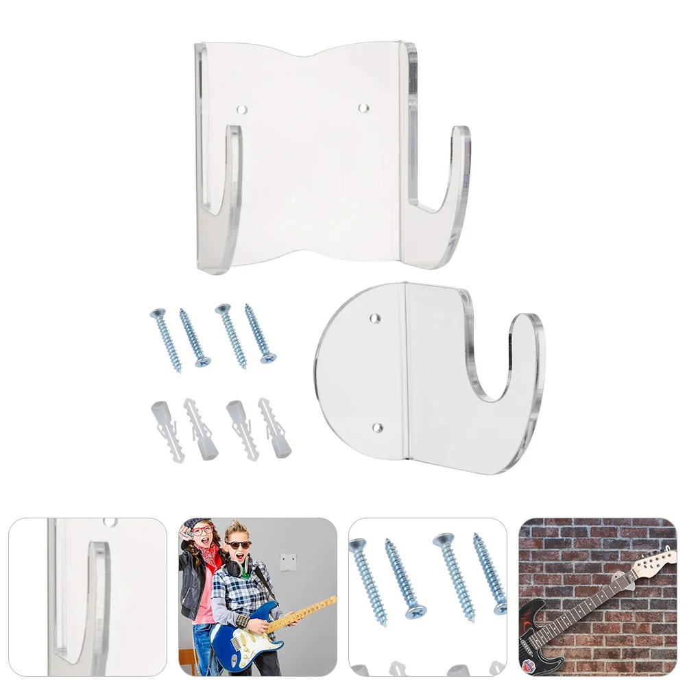 

Guitar Bass Stand Signature Wall Rack Storage Hook Acrylic Holder Electric Clothes Hangers Display Classic Mounted