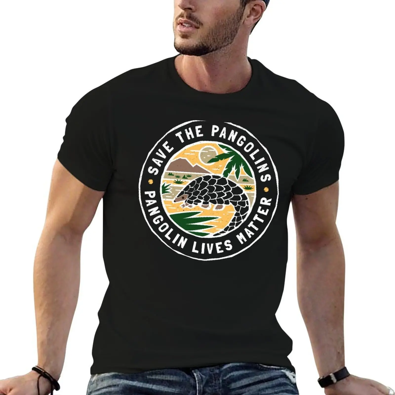 Save The Pangolins, Pangolin Lives Matter T-Shirt Work Casual Loose Fit T-Shirt