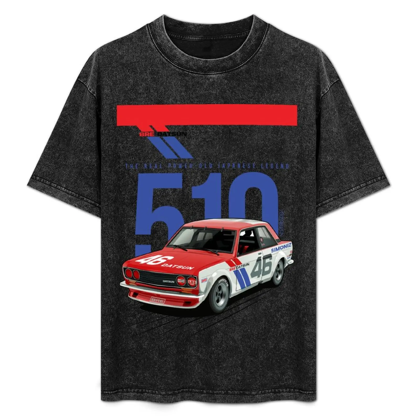 

BRE DATSUN 510 - Old Japanese Legend Car T-Shirt Plus Size Summer Casual T-Shirt