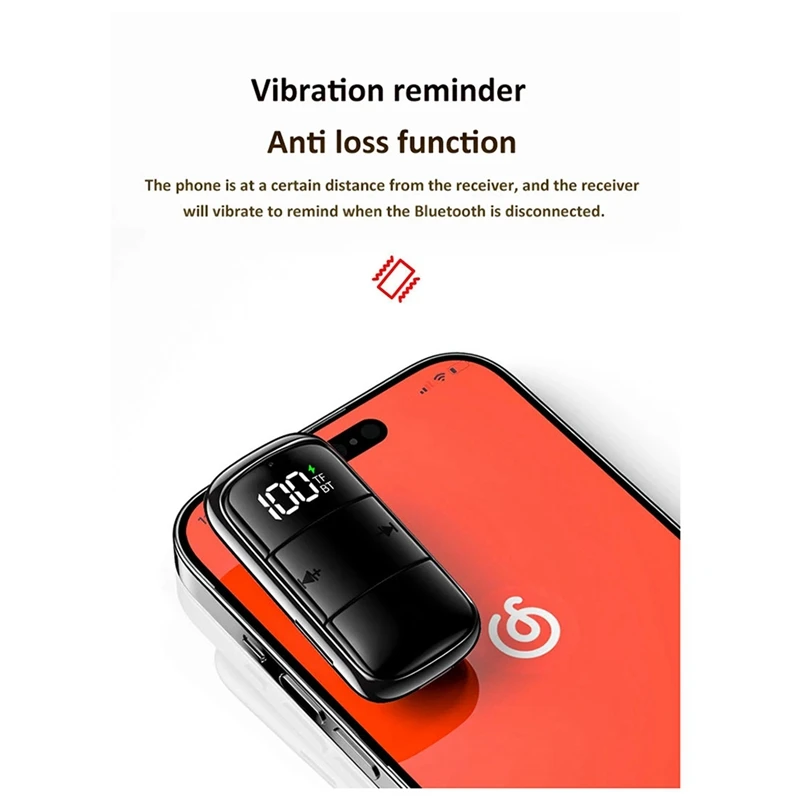 BNVN-Bluetooth 5.3 Receptor de Baixa Latência Gaming Headset ANC + ENC Cancelamento de Ruído 3.5Mm AUX Adaptador de Áudio Sem Fio Com Microfone