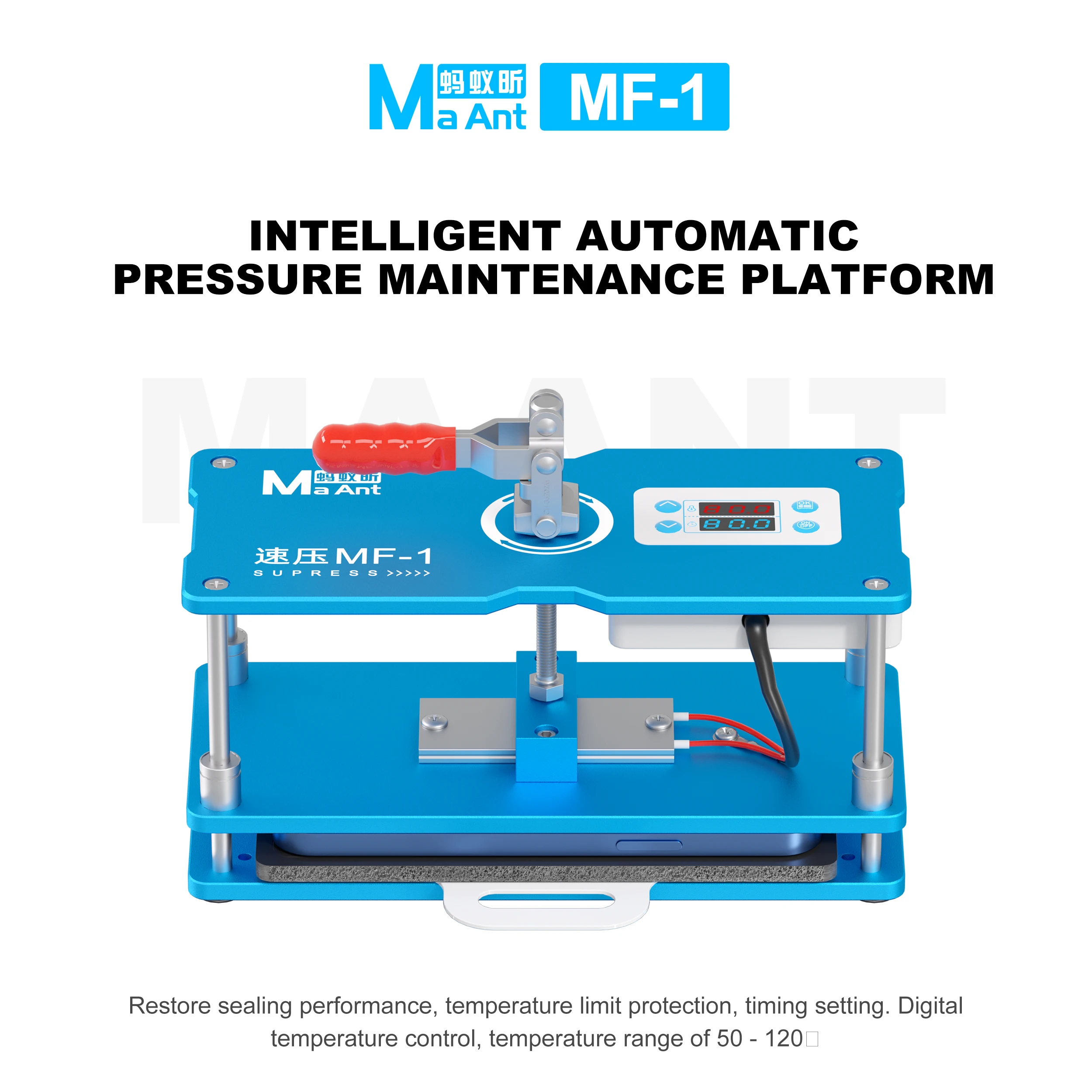 MaAnt MF-1 Smart Heating Pressurization Fixture for Phone Repair Stands Back Covers Complete Devices Heatin Pressurization Tool