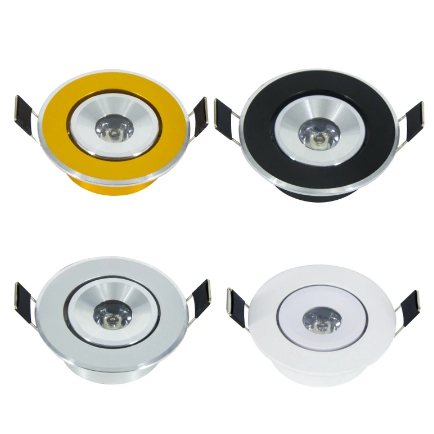 Imagem -05 - Teto Led Downlight 1w 3w Ac90260v Recesso Led Spot Light Lâmpada Led Recorte 50 mm com Driver