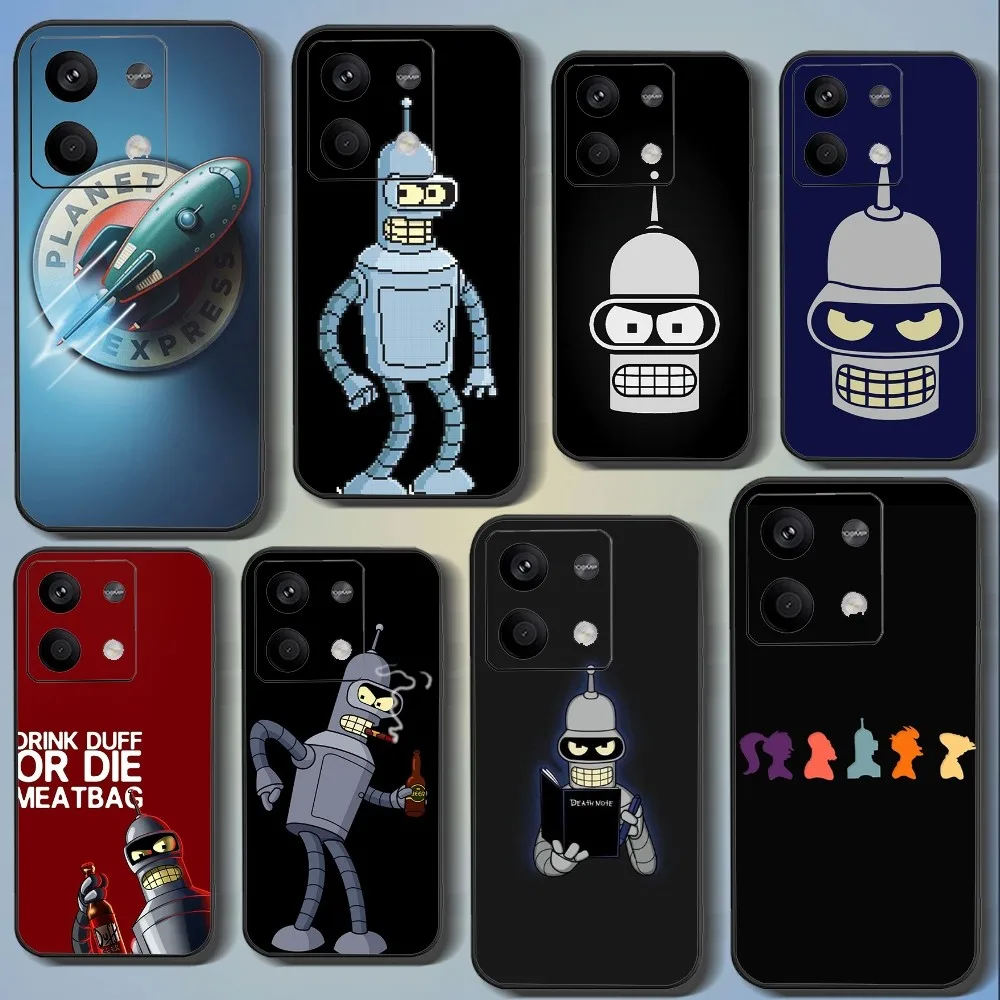 F-Futurama Phone Case For Xiaomi 11 Redmi Note 11 5G 8T 9A 9 10T Note8Pro Note9 12SUltra Black Case