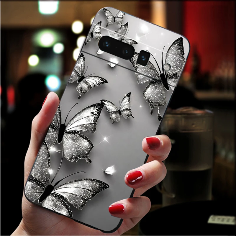 

Pink Butterfly Carcasa Funda Phone Case For Google Pixel 10 9 Pro XL 9A 8 7 6 Pro Pixel 8A 7A 6A Pixel 8 7 6 5 Case