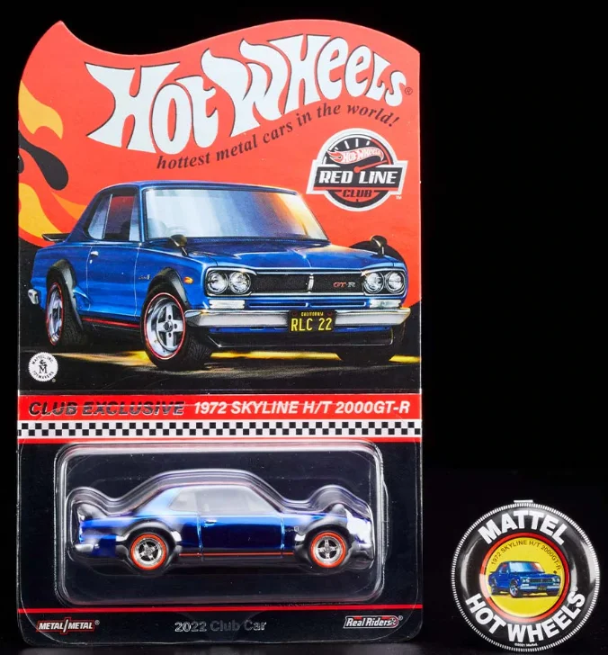 Hot Wheels RLC 1972 SKYLINE H/T 2000 GT-R Club Exclusive Limited Edition 1/64 Die-cast Model Cars