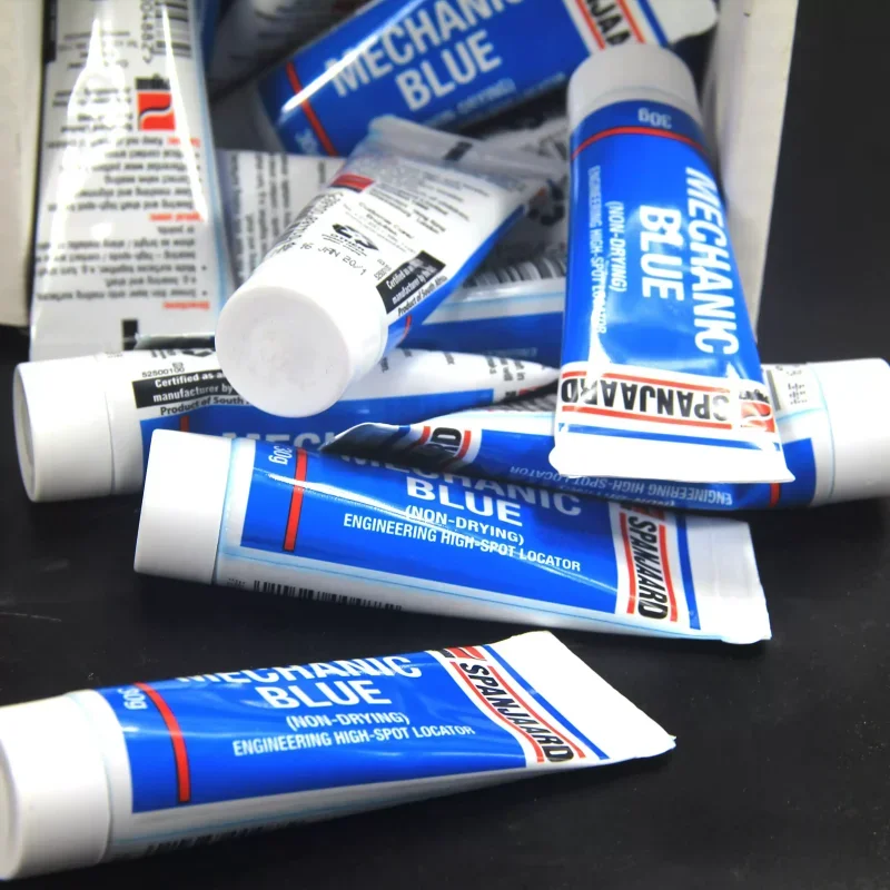 Spanjaard MECHANIC BLUE Pasta Biru Mekanik Tidak Mengeringkan 30g untuk Menemukan Titik Tinggi pada Bantalan dan Poros Produk Asli