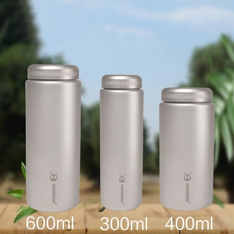 

EDC Titanium Coffee Tea Bottle Portable Outdoor Camping Travel Gear EDC Tools 300ml & 400ml & 600ml