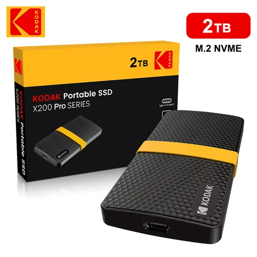 Kodak portátil SSD tipo C USB3.1 unidad de estado sólido externa móvil PSSD 256GB 512GB 1TB 2TB para ordenadores portátiles Destops PS5 PS4 XBOX TV