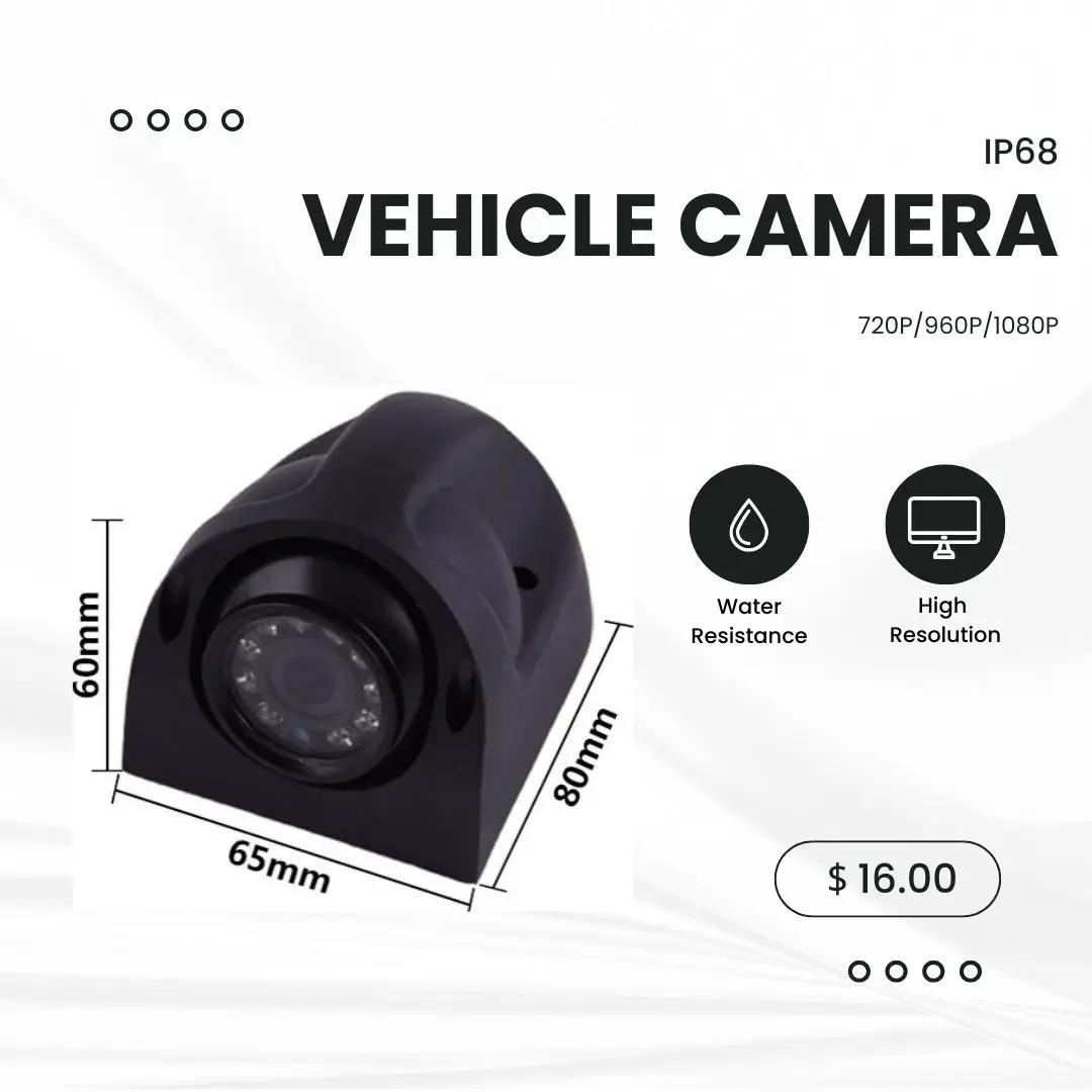 HYF 1080P/720P/960P 12V wide voltage 3 inch side mounted camera plastic shell 120 degrees wide-angle monitor SONY 600TVL probe