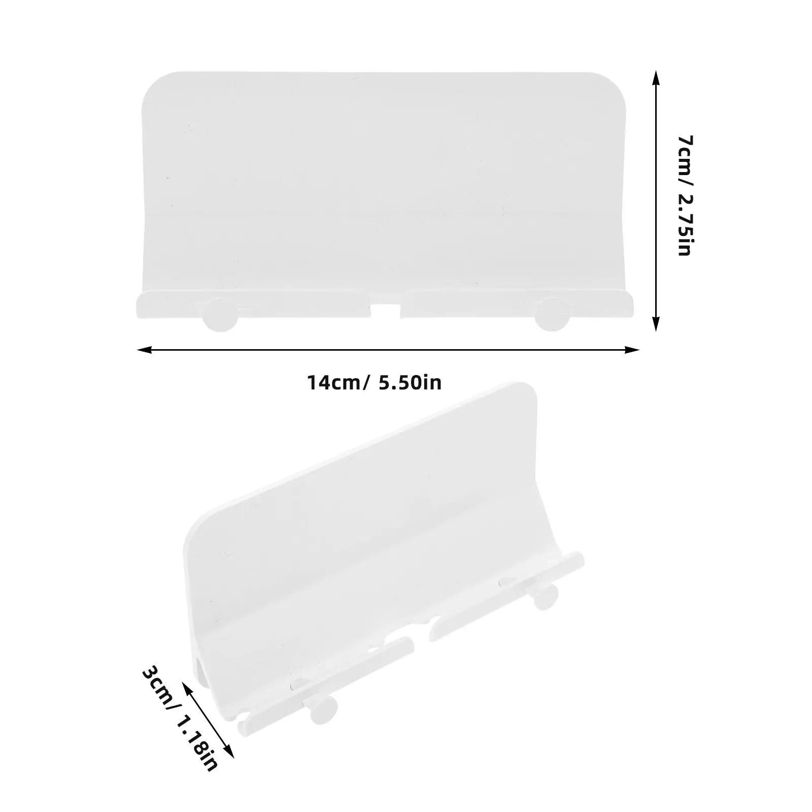 3 unidades de soporte organizador de pared para teléfonos – soporte universal de ABS para cargar teléfonos inteligentes, tabletas y para guardar objetos en el hogar.
