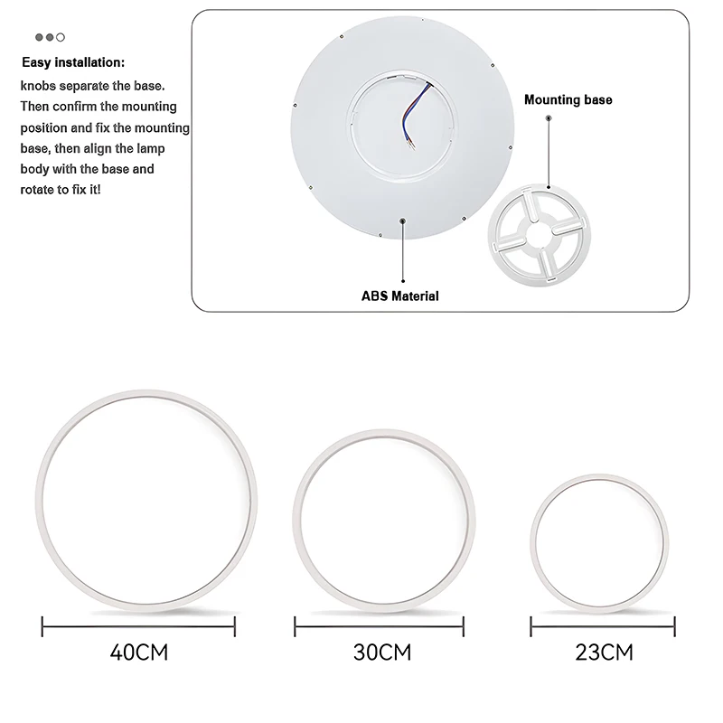 Luz Led de techo moderna ultradelgada para sala de estar, lámpara redonda de 2,5 CM con Control remoto inteligente, accesorios para el hogar