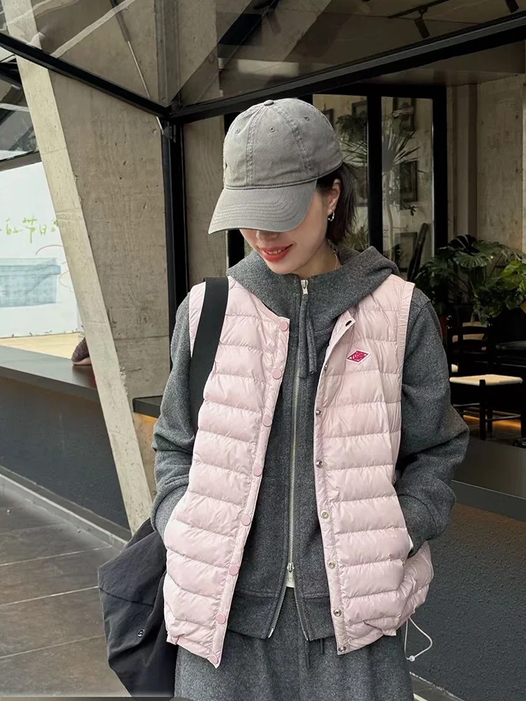 

Розовая женская куртка из гусиного пуха свободного кроя, легкая, теплая, зимняя, новая коллекция, домашняя модная одежда для женщин
