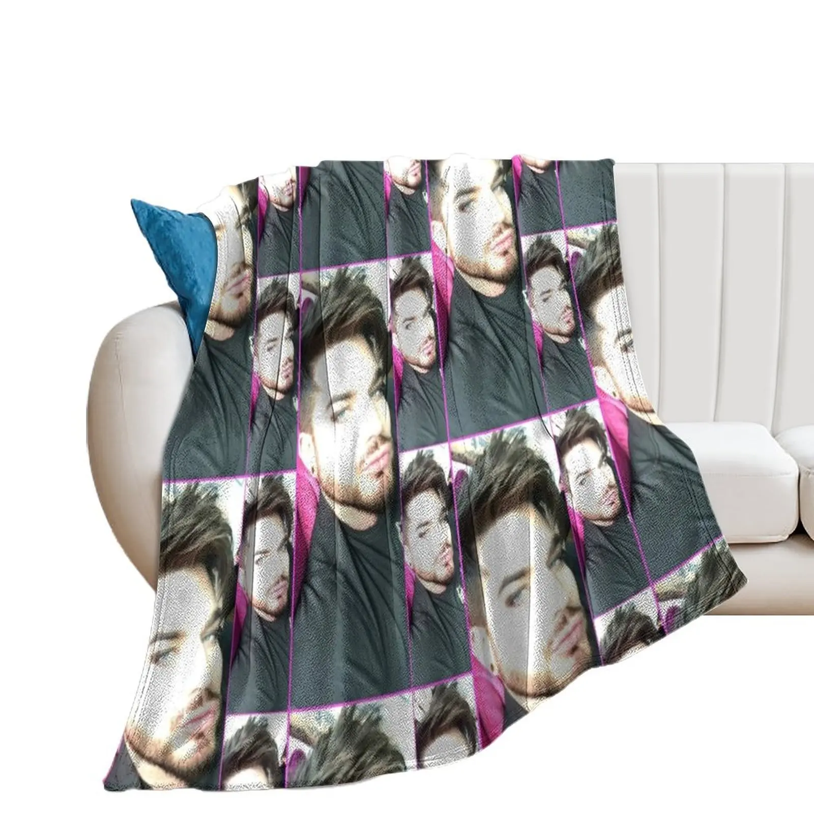 

Adam Lambert Flawless Throw Blanket Moving Soft Plush Plaid Blankets