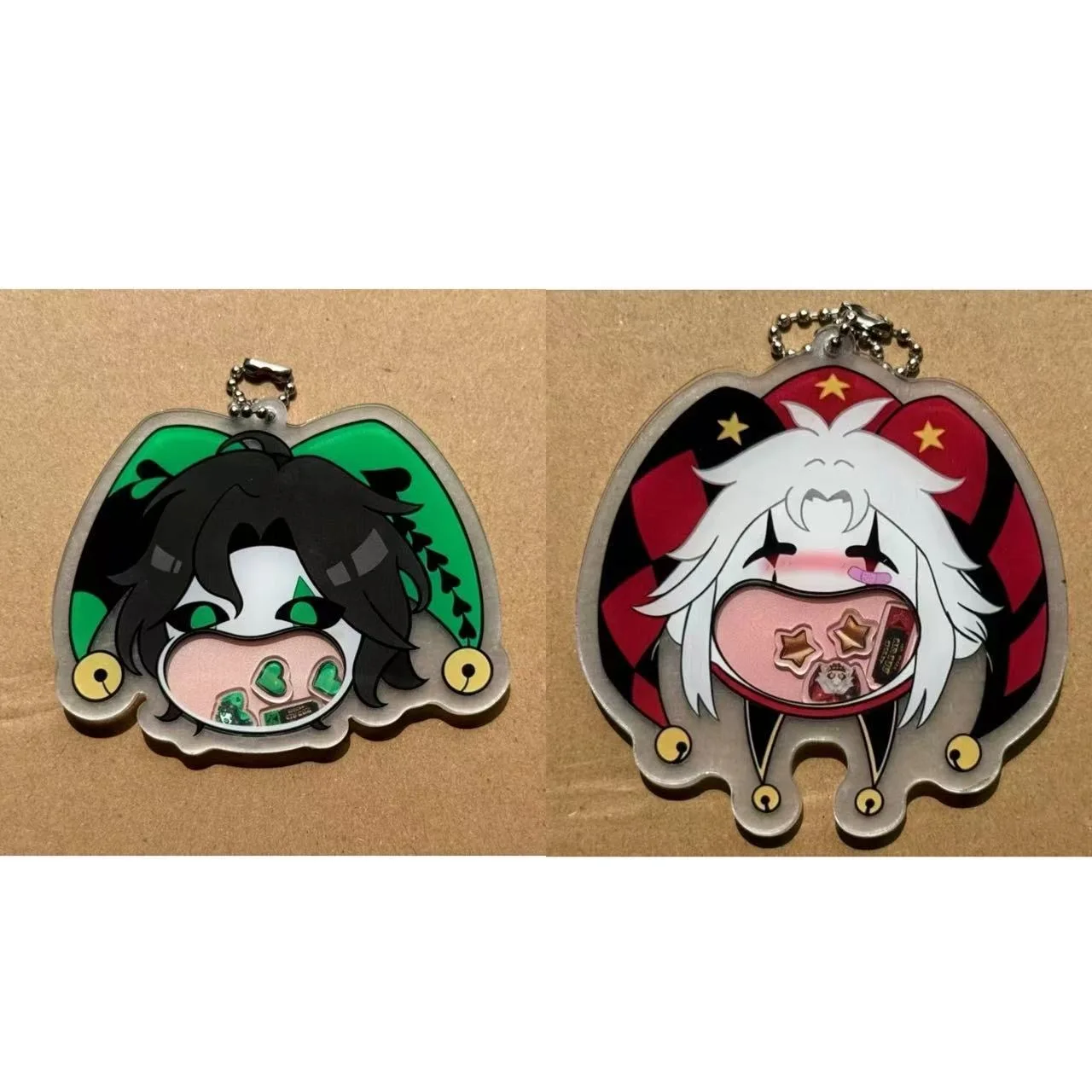

Freak Circus Periphery Harlequin Acrylic Swindle Cosplay Keychain Decorative Backpack Pendant Collection