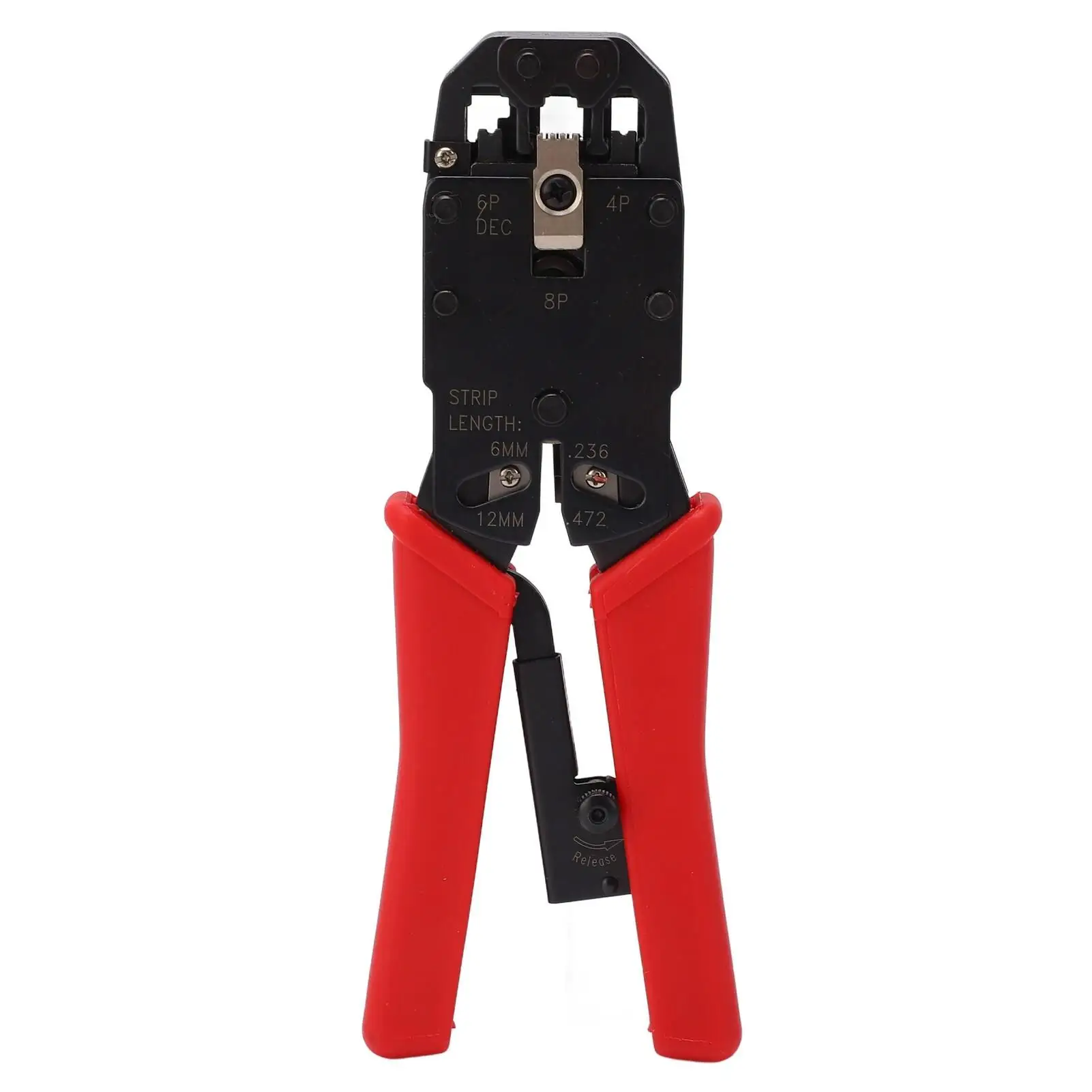 Alta Eficiência Ratchet Crimping Tool, Multi-Use Stripper Alicate, Fácil Crimpagem & Stripping