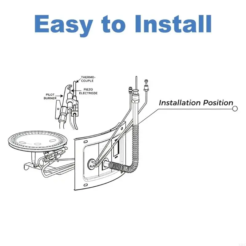 H100112328 eat Resistant Thermopile For Gas Water Heater Fix Ignition Issues X3UC