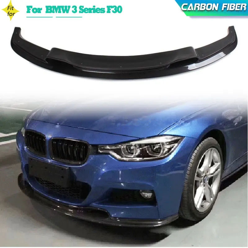 

Спойлер на передний бампер автомобиля из углеродного волокна для BMW 3 серии F30 320i 328i M Sport Sedan 2012-2016, фартук на подбородок, комплект кузова
