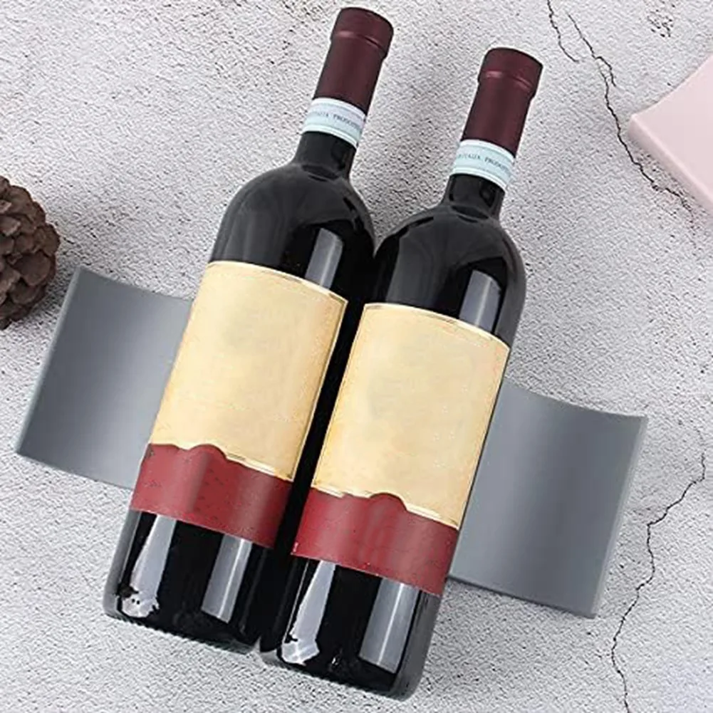 3 Pcs Red Wine Display Stacking Bottle Rack Suitable For Kitchen Bar Hotel Multi-Purpose Stacking Display Rack, Gray