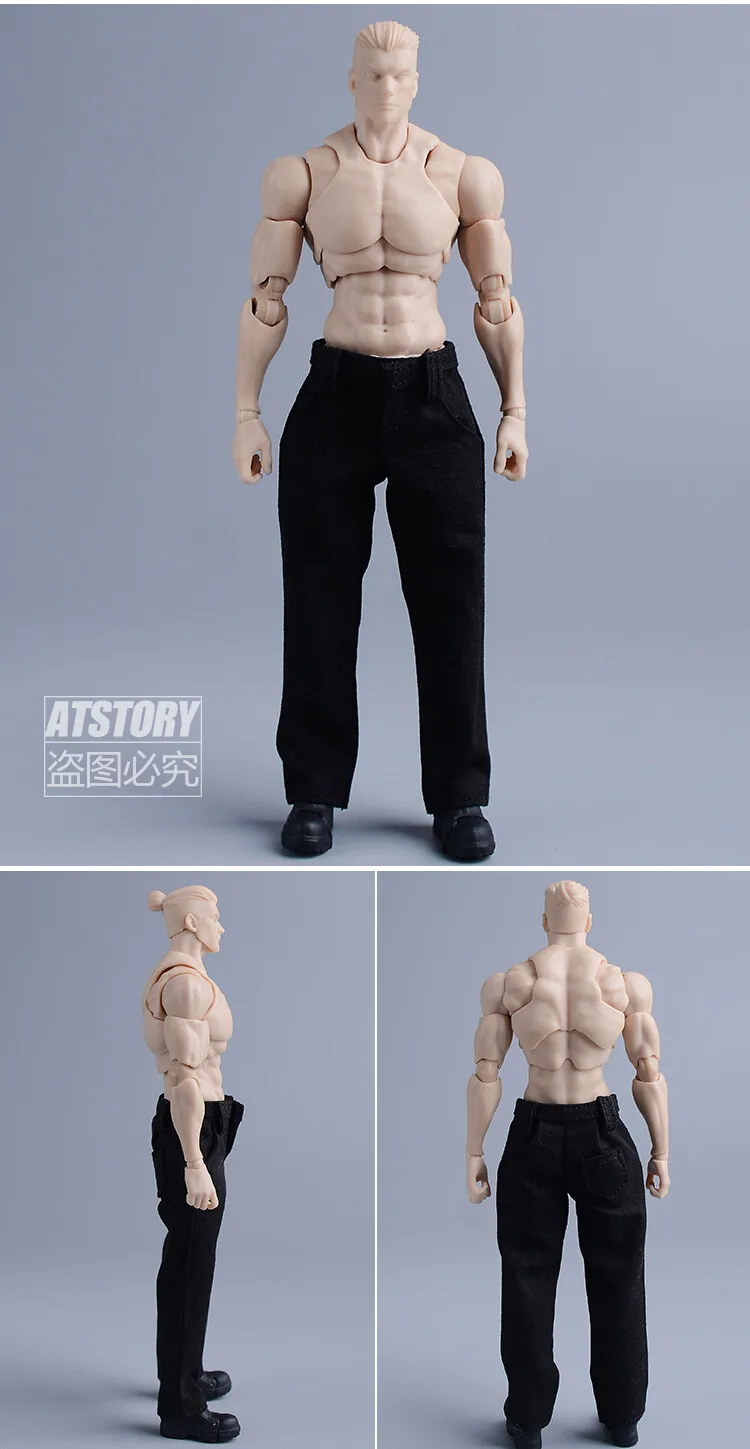 6인치 피규어용 1/12 스케일 캐주얼 스트레이트 레그 롱 팬츠 모델