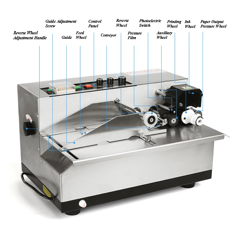 Automatic Coder Machine Ink Wheel Coding Machine Production Date Shelf Life Printer MY-380F