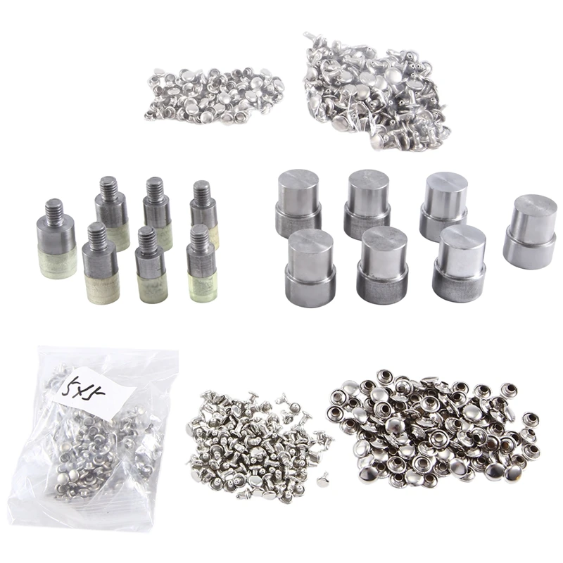 

Double Cap Rivets Dies Mould Tool For Hand Press Machine Size 5Mm 6Mm 7Mm 8Mm 9Mm 10Mm 12Mm DIY Craft Supplies 7Sets