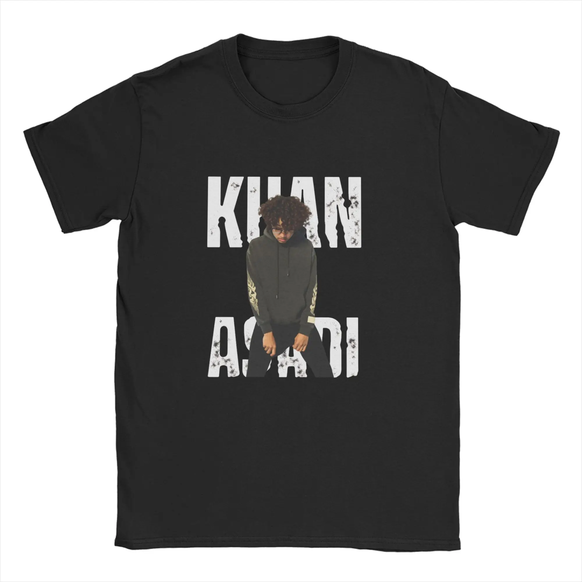 

khan asadi T Shirts Men's Pure Cotton Funny T-Shirt Crewneck Tee Shirt Short Sleeve Clothing New Arrival