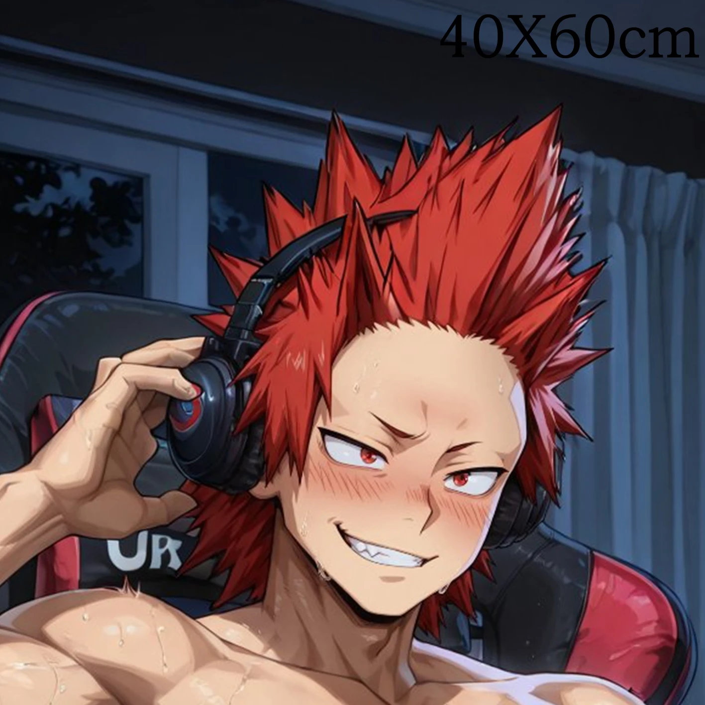 Dakimakura Anime Kirishima Eijiro Pillow Cover Sofa Cushion Double-side Print Throw Pillow Case 40X60cm