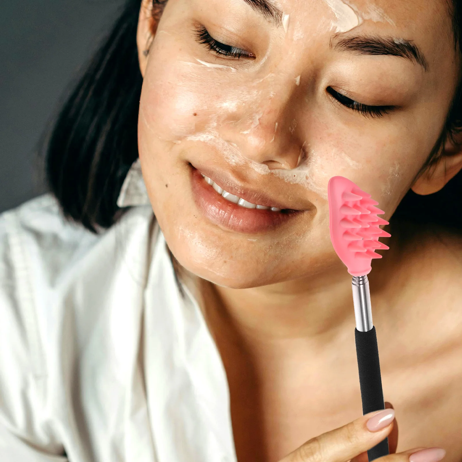 

Выдвижной скребок для спины, практичный портативный прибор для снятия зуда спины с длинной ручкой для взрослых, прочный удобный самомассажер