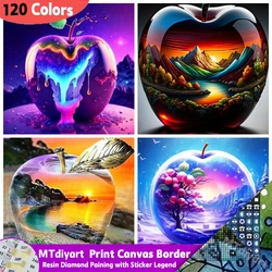 Apple Fantasy Resin 120 Colors Diamond Painting Sticker Legend Mosaic Landscape DIY Fruit Complete Kit Home Art Decorative