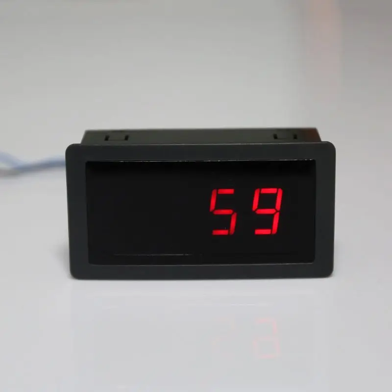 LED Digital Counter Meter 4 Digit 0-9999 Up/Down Plus/Minus with Cable for DC 8-24V Fitting for Industrial 79mm/3in Leng