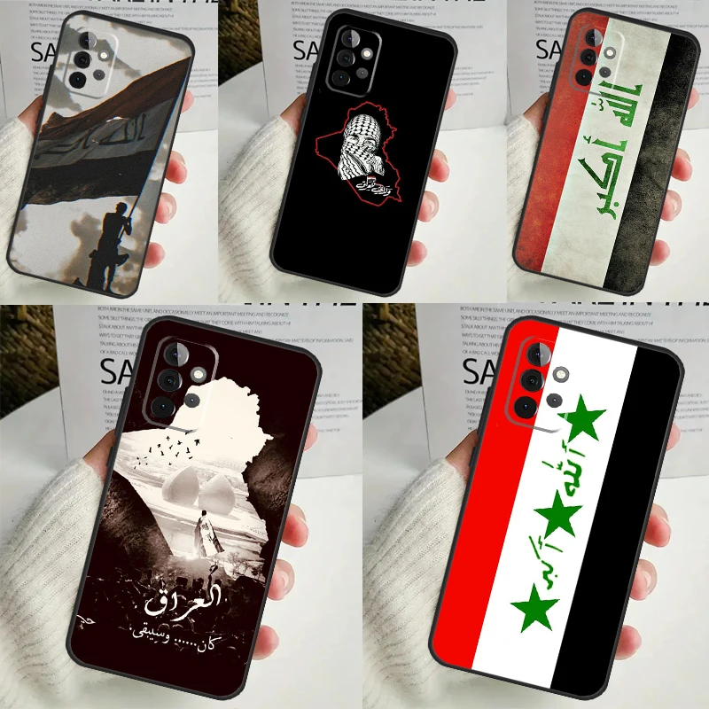 Iraqi Iraq National Flag Phone Case For Samsung Galaxy A53 A33 A13 A12 A32 A52 A14 A34 A54 A15 A25 A35 A55 A71 A51