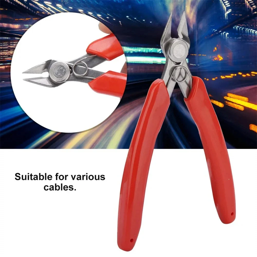 Universal Stainless Steel Pliers DIY Electronic Diagonal Side Cutting Nippers Wire Cable Cutter 3D Printer Parts Hand Tools