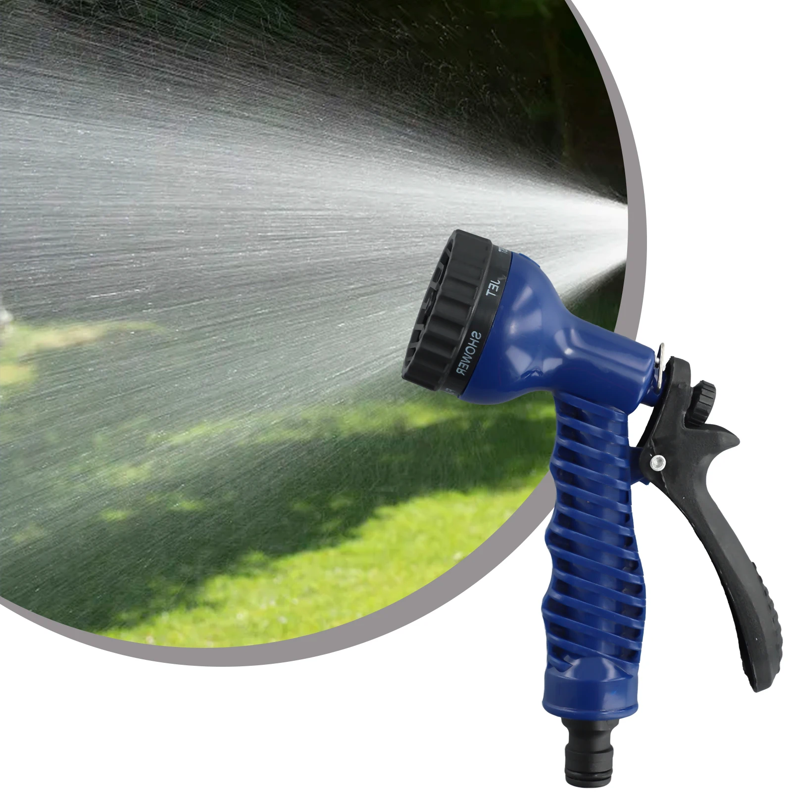 Innovative High pressure Garden Hose Sprayer with 7 Multi purpose Nozzles for Powerful Cleaning and Irrigation