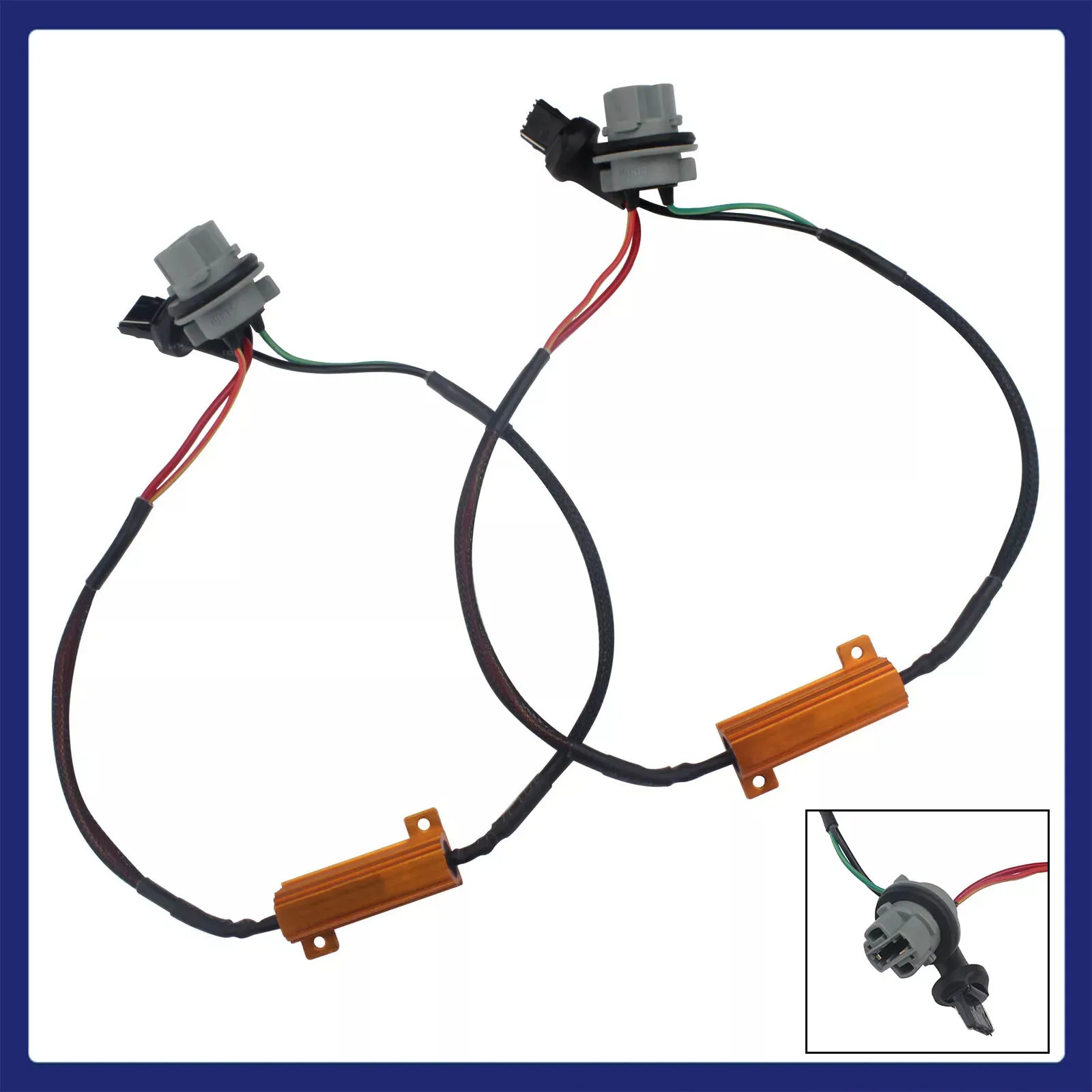 

2pcs T20 W21W 7440 LED Turn Signal Error Canceller Canbus Load Resistor Decoder Signal Light Accessories