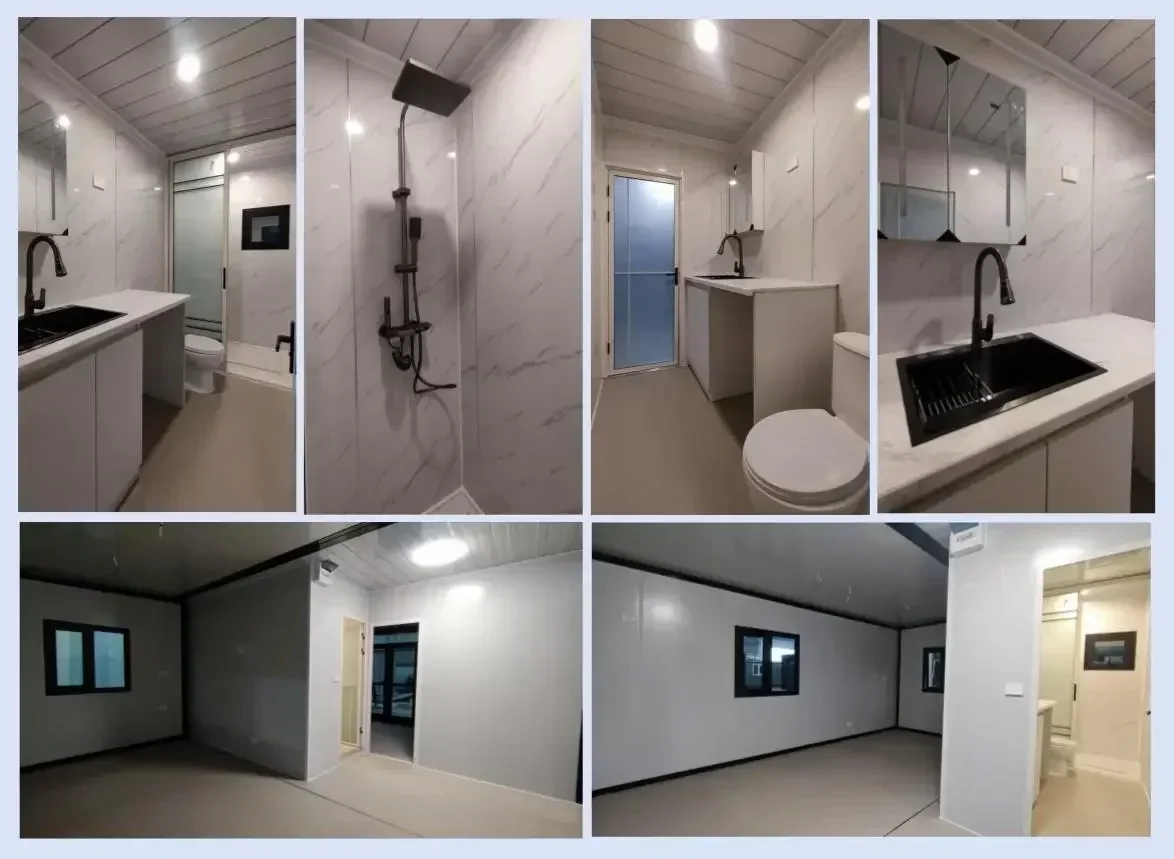 Casa pequeña de lujo con ruedas, contenedor plegable prefabricado, Villa, pared de vidrio moderna, hogar móvil, gran oferta