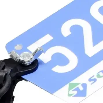 

MTB- Bike Triathlon- Racing Number Plate Mounts Holders Black Cycling Plate Clamp Card Brackets Seatpost Bicycle Number Brackets