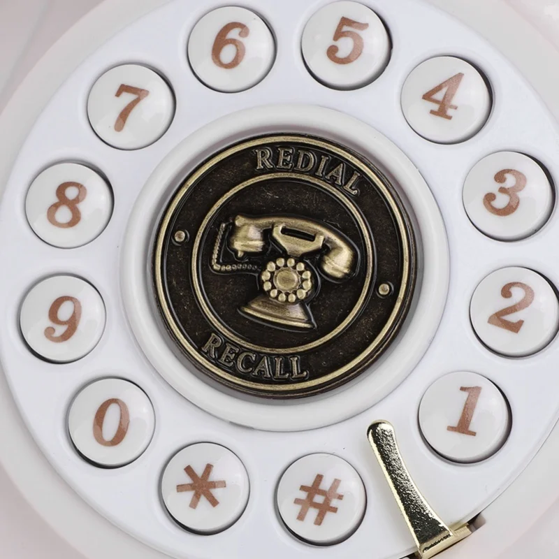 Audio Guest Book Retro Style 8G Capacity Audio Messages Telephone Record 120 Hours Recording For Weddings Parties Funerals White