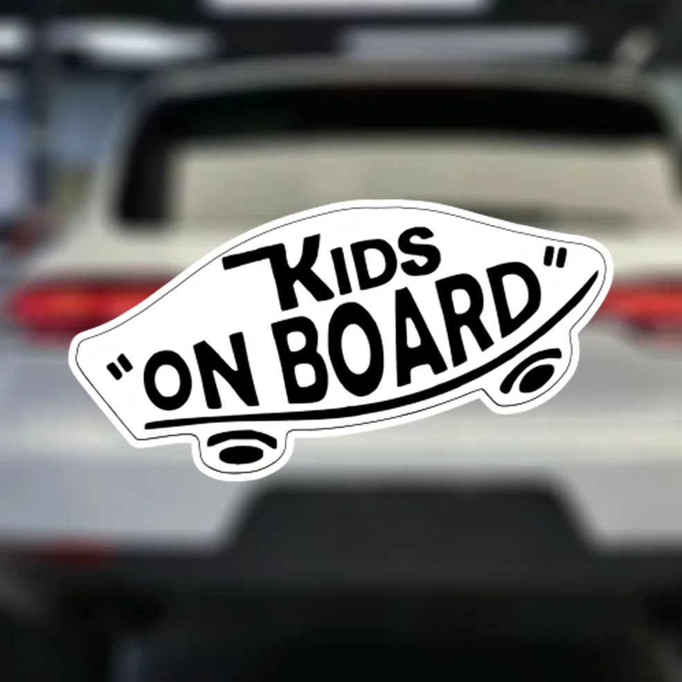 Humorous 'Kids On Board' Sticker for Cars