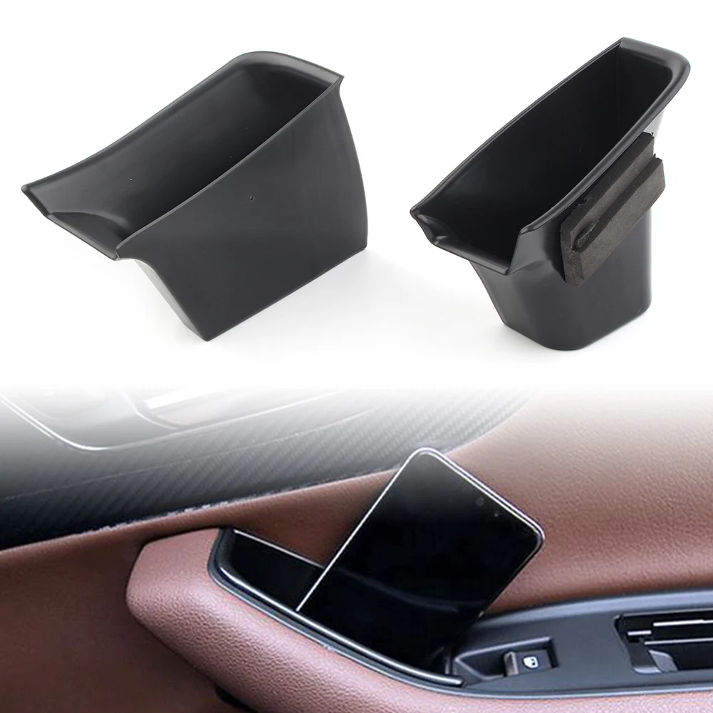 LHD Car Front Door Storage Box Organizer Container Holder For Audi Q7 2016 2017 2018 2Pcs/Set