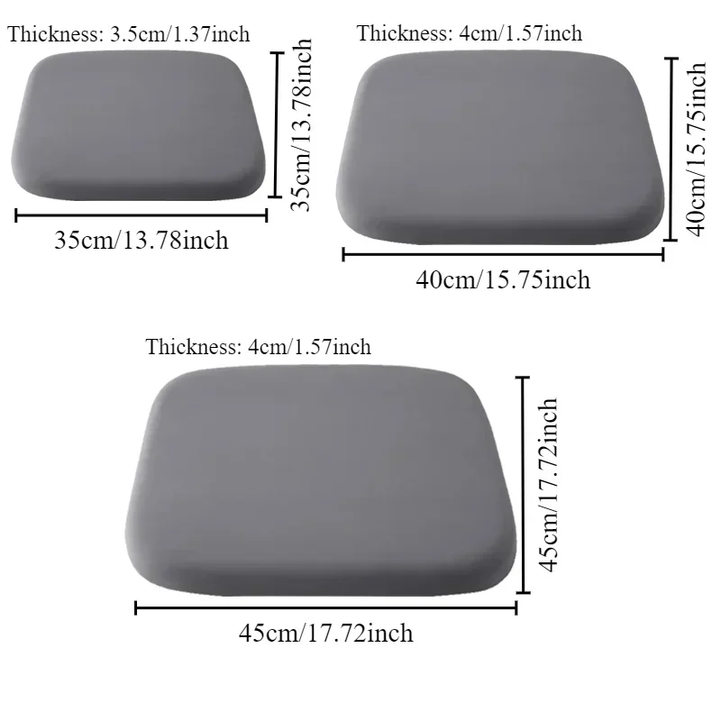 1PC Ergonomic Memory Cotton Office Student Seat Cushion Hemorrhoid Cushion Removable Cover Chair Cushion Floor Car Butt Seat Pad