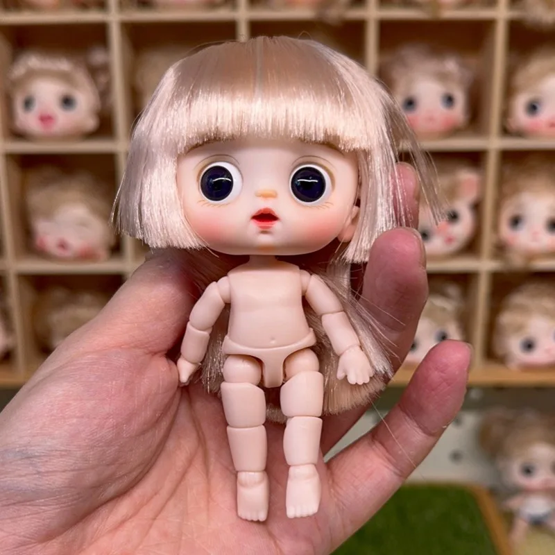 Taotao Maruko With Joints Surprise Body Confused Voxel Body 6.2cm Vinyl Nude Doll Ob11 Makeup Girl Doll Children'S Birthday Gift