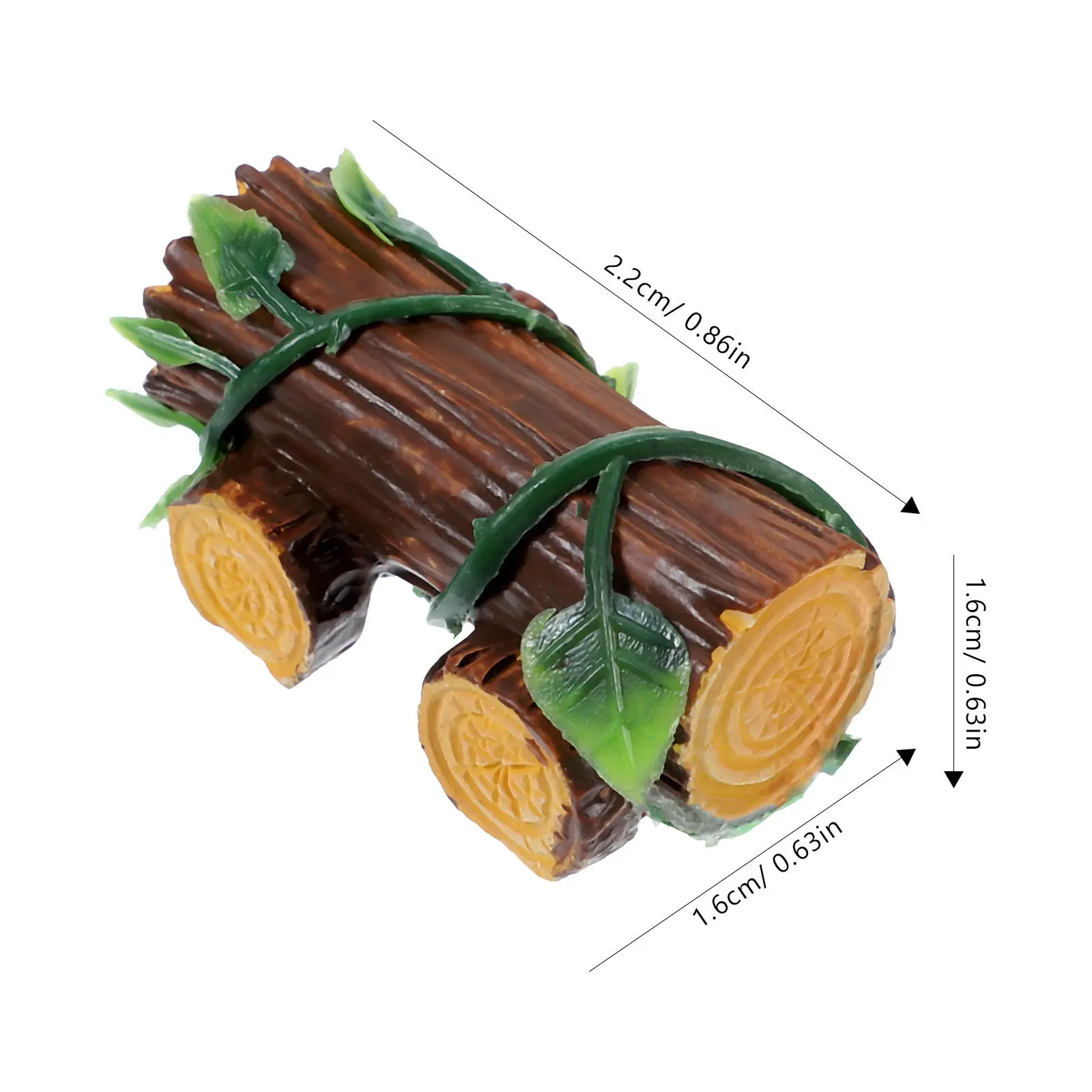 2Pcs Tiny Stump Car Resin Decoration for Micro Landscaping Fairy Garden Terrarium Desktop Mini House Lawn Bonsai Decor