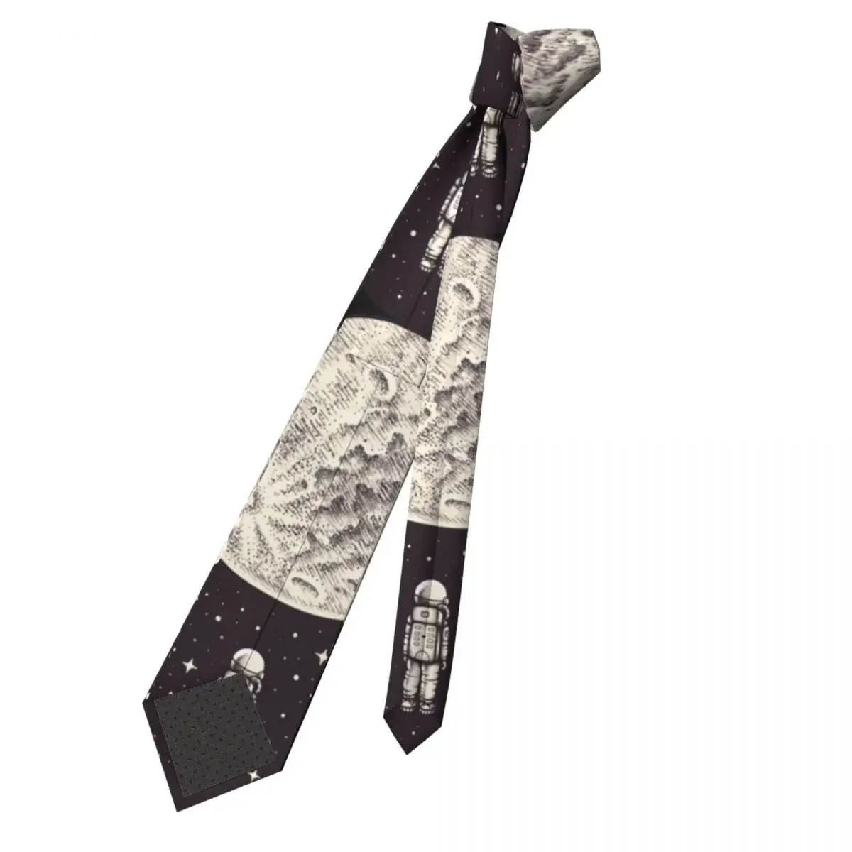 Space Capsule Astronaut Men Women Neckties Skinny Polyester 8 cm Classic Neck Tie for Men Suits Accessories Cravat Gift