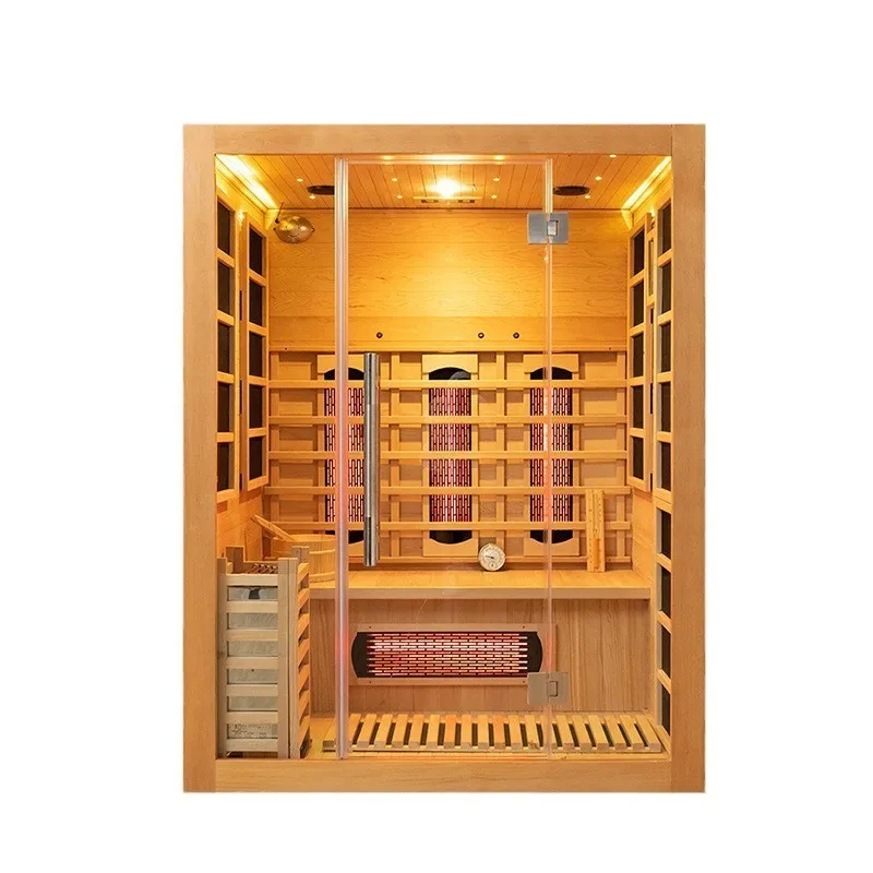 

Steam room Double far infrared sauna household tourmaline negative ion tomarine carbon fiber
