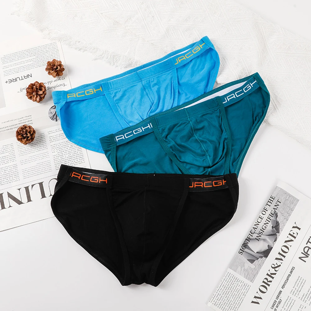 Ropa interior Sexy de algodón liso con horquilla alta para hombre, ropa interior transpirable, calzoncillos de Bikini de cintura baja, pantalones deportivos ajustados transpirables para jóvenes, Top para niños